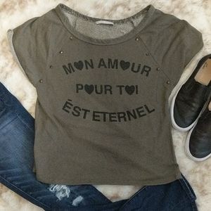 Fun Short Sleeve Sweatshirt